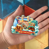 Kühlschrankmagnet für Yinchuan, Ningxia, China 423