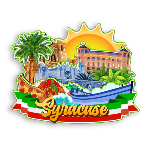 Refrigerator Magnet for Syracuse Italy  1297