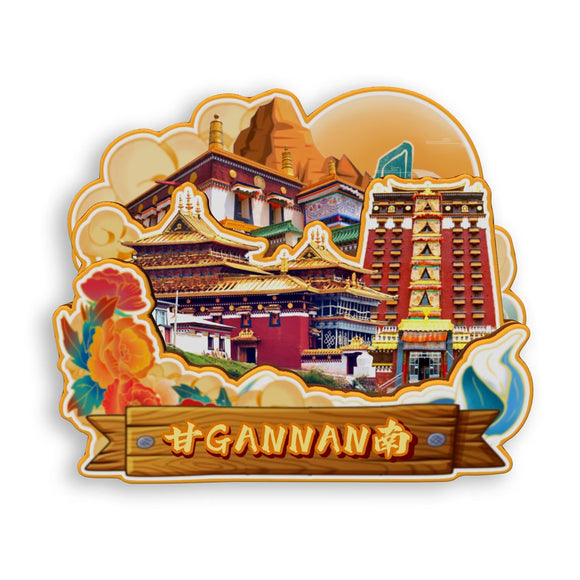 Refrigerator Magnet for Gannan, Gansu, China  821