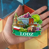 Refrigerator Magnet for Lodz Poland  2121