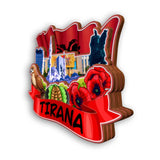Refrigerator Magnet for Tirana Albania  2454