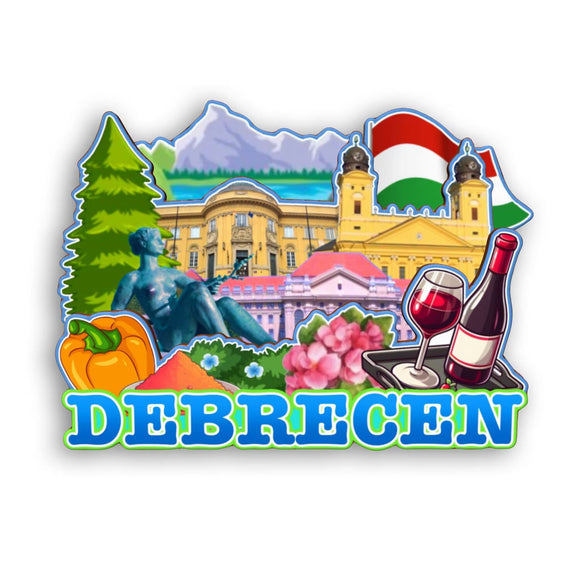 Refrigerator Magnet for Debrecen Hungary  2144