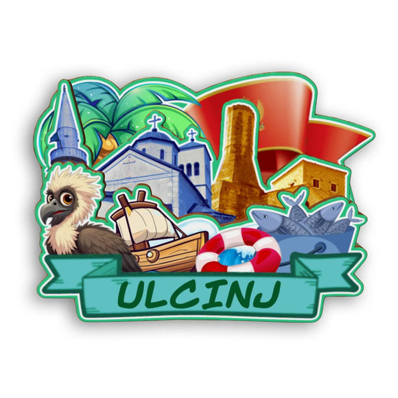 Refrigerator Magnet for Ulcinj Montenegro  2423