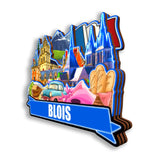 Refrigerator Magnet for Blois France  2619