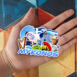 Refrigerator Magnet for Mykonos Greece  1710
