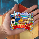 Kühlschrankmagnet für Brünn, Tschechien 2087