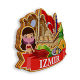 Refrigerator Magnet for Izmir Turkey  1631