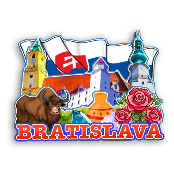 Refrigerator Magnet for Bratislava Slovakia  2372