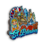 Магнит на холодильник для Санкт-Петербурга Россия 2520