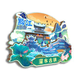 Refrigerator Magnet for Zhuoshui Ancient Town, Qianjiang, Chongqing, China  2
