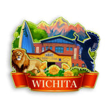 Kühlschrankmagnet für Wichita Kansas USA 947