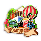 Kühlschrankmagnet für Decatur Alabama USA 360