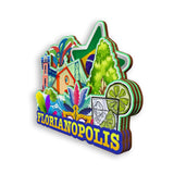 Магнит на холодильник для Флорианополиса, Бразилия, 1905 г.