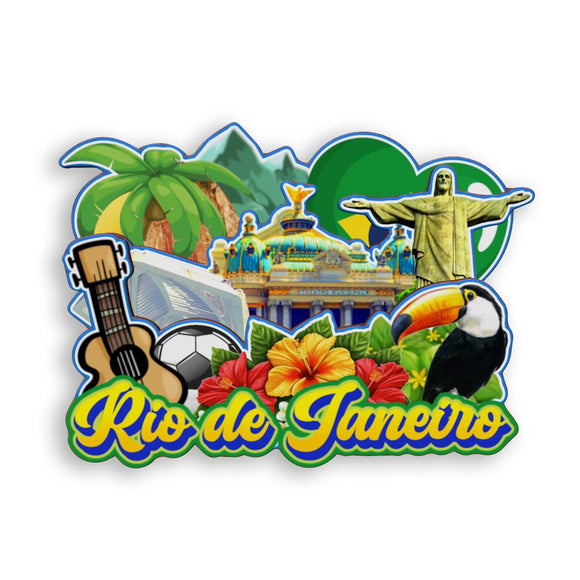 Refrigerator Magnet for Rio de Janeiro Brazil  1898
