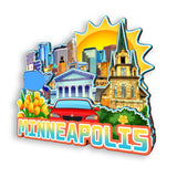 Refrigerator Magnet for Minneapolis Minnesota USA  1001