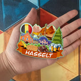 Refrigerator Magnet for Hasselt Belgium  2027
