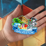 Kühlschrankmagnet für Galveston Texas USA 398