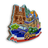 Refrigerator Magnet for Reims France  1351