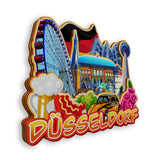 Refrigerator Magnet for D¨¹sseldorf Germany  1176