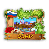 Refrigerator Magnet for Bled Slovenia  2359