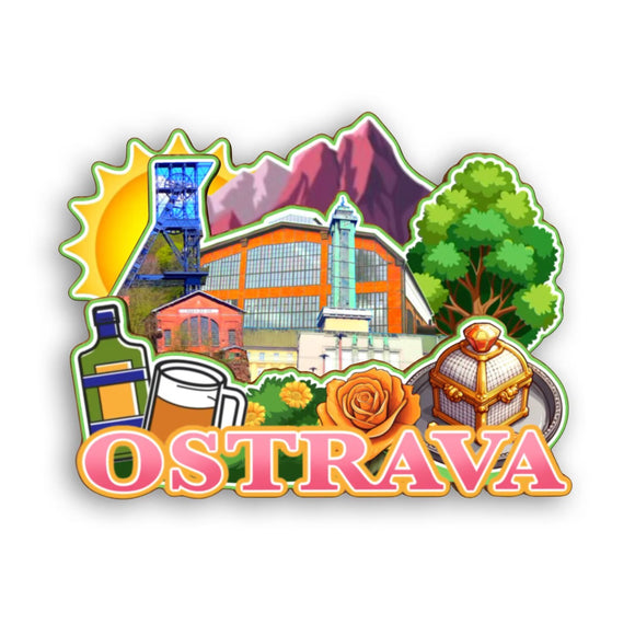 Refrigerator Magnet for Ostrava Czech  2090