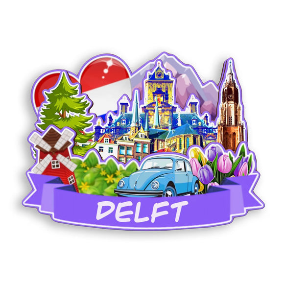 Refrigerator Magnet for Delft Netherlands  1986