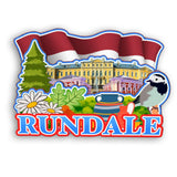 Refrigerator Magnet for Rundale Latvia  2493