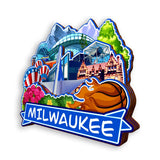 Refrigerator Magnet for Milwaukee Wisconsin USA  912