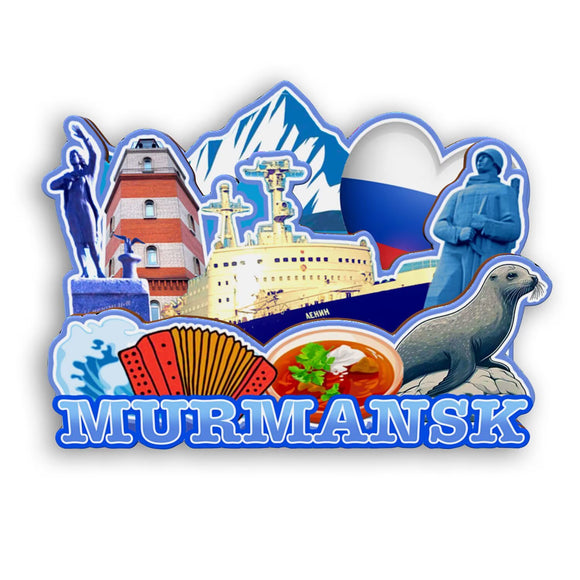 Kühlschrankmagnet für Murmansk, Russland 2546