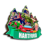 Refrigerator Magnet for Hartford Connecticut USA  289