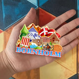 Refrigerator Magnet for Bornholm Denmark  2078