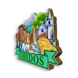 Refrigerator Magnet for Obidos Portugal  1948