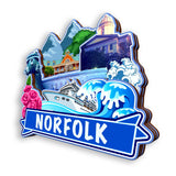 Refrigerator Magnet for Norfolk Virginia USA  890