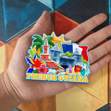Refrigerator Magnet for French Guiana France  1348