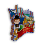 Kühlschrankmagnet für Brünn, Tschechien 2087