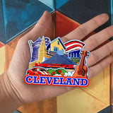 Refrigerator Magnet for Cleveland Ohio USA  1098