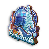 Refrigerator Magnet for Reykjavik Iceland  2245