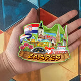 Kühlschrankmagnet für Zagreb Kroatien 2215