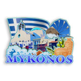 Refrigerator Magnet for Mykonos Greece  1709