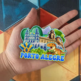 Refrigerator Magnet for Porto Alegre Brazil  1919