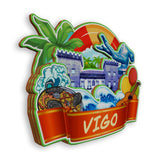 Kühlschrankmagnet für Vigo, Spanien 1553