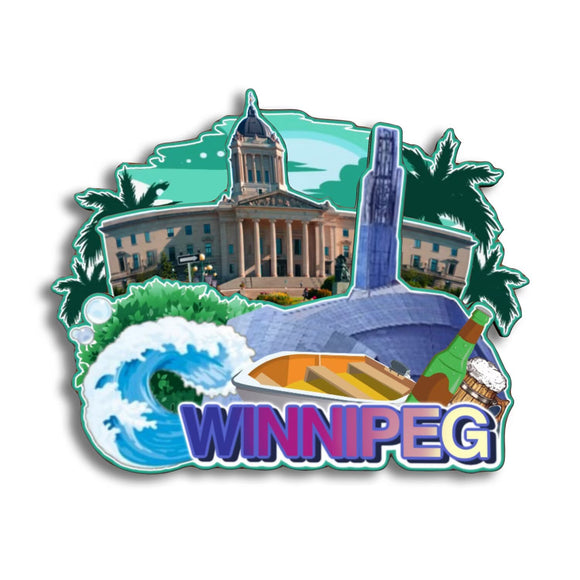 Refrigerator Magnet for Winnipeg Manitoba Canada  141