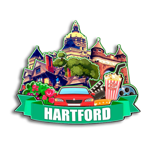 Refrigerator Magnet for Hartford Connecticut USA  289