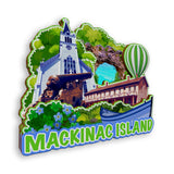 Refrigerator Magnet for Mackinac Island Michigan USA  1000