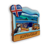 Refrigerator Magnet for Kopavogur Iceland  2263