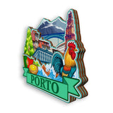 Refrigerator Magnet for Porto Portugal  1938