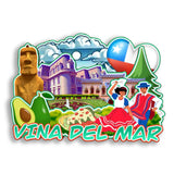 Refrigerator Magnet for Vina Del Mar Chile  2850