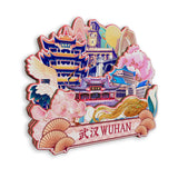 Kühlschrankmagnet für Wuhan, Hubei, China 583