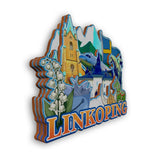 Refrigerator Magnet for Linkoping Sweden  2169