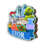 Refrigerator Magnet for Gyor Hungary  2149